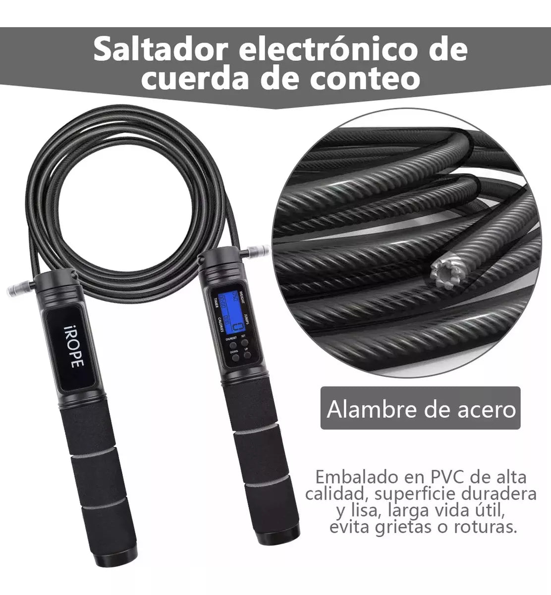 Cuerda De Saltar Con Contador Digital