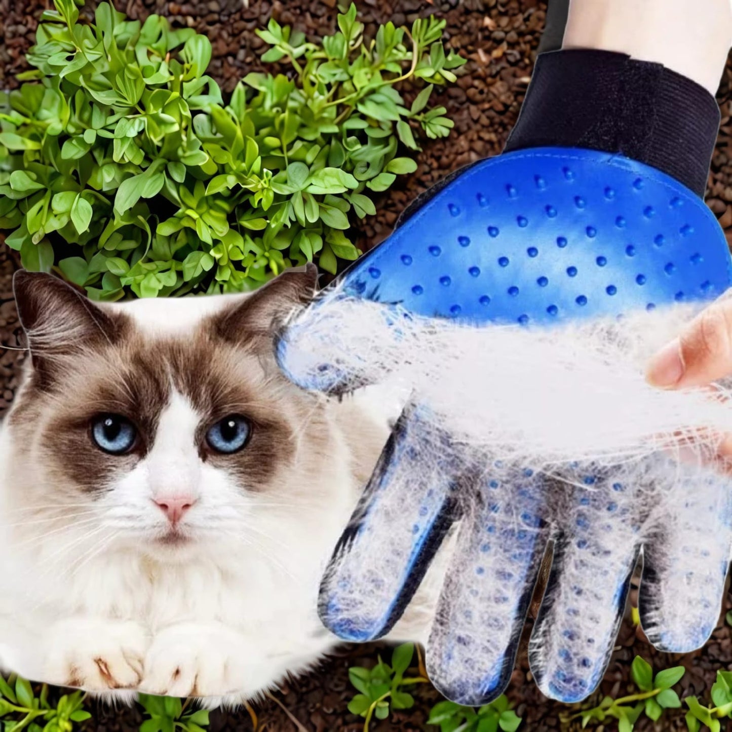 Cepillo guante para mascota